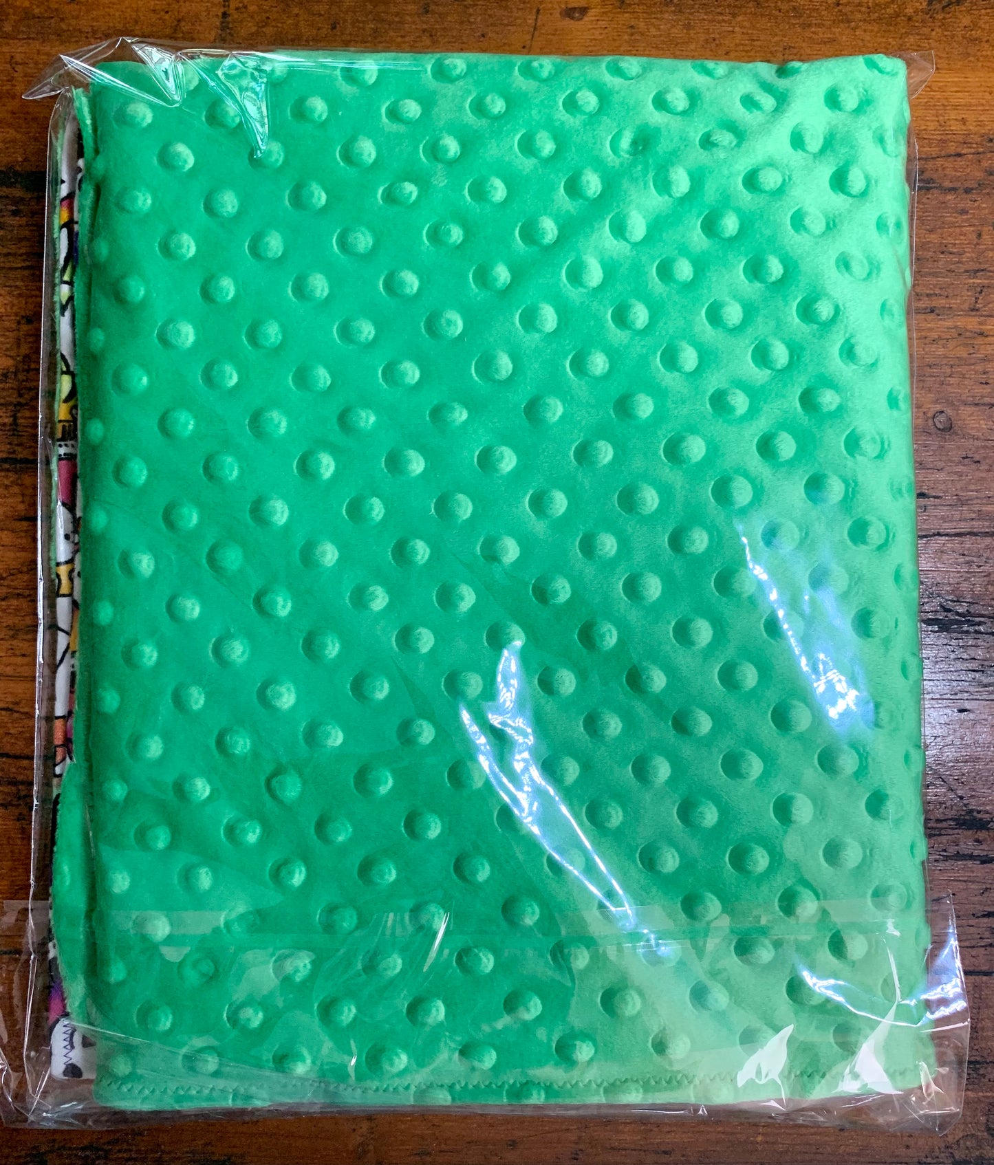 Minky and Flannel colorful doggy pattern crib blanket๐๐ถ๐พ๐