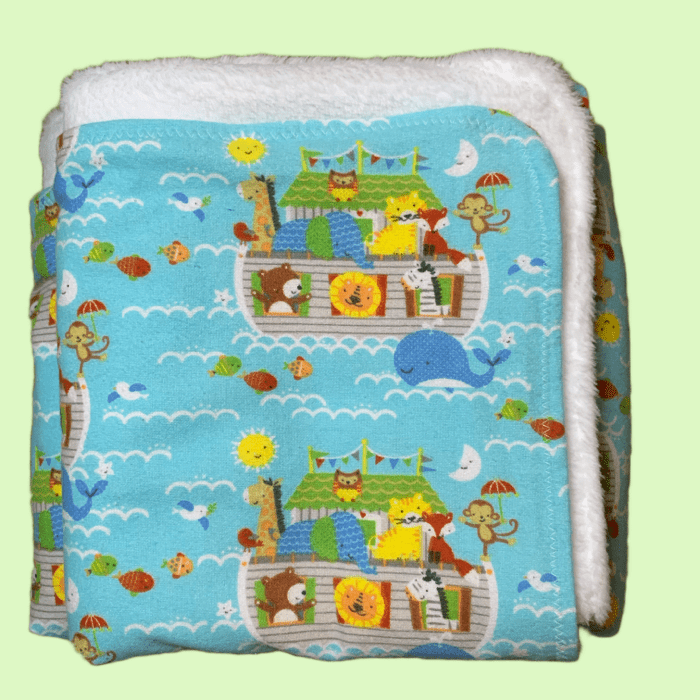 Plush Fleece backed crib blanket