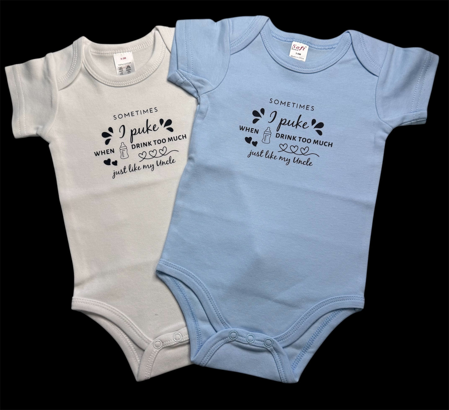 Sometimes I puke-Like My Uncle Infant Onesie