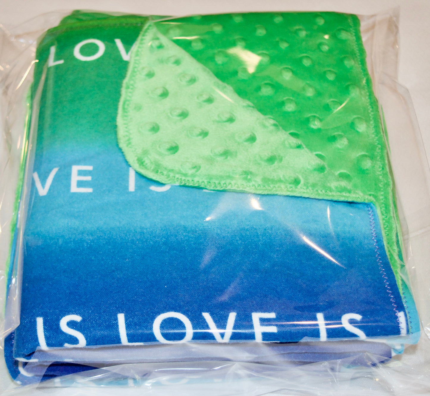 🌈Beautiful Rainbow Minky and Flannel Blanket