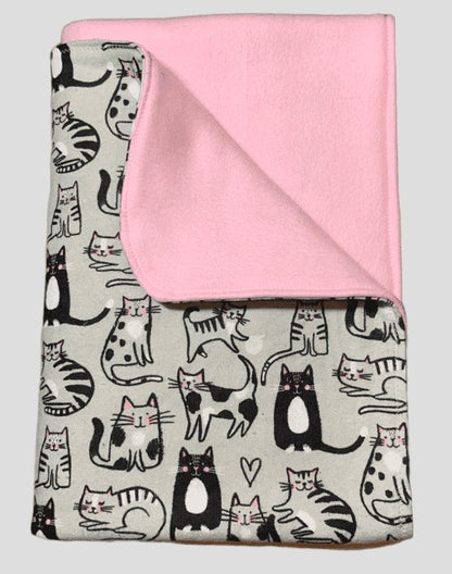 Crib size kitty blanket