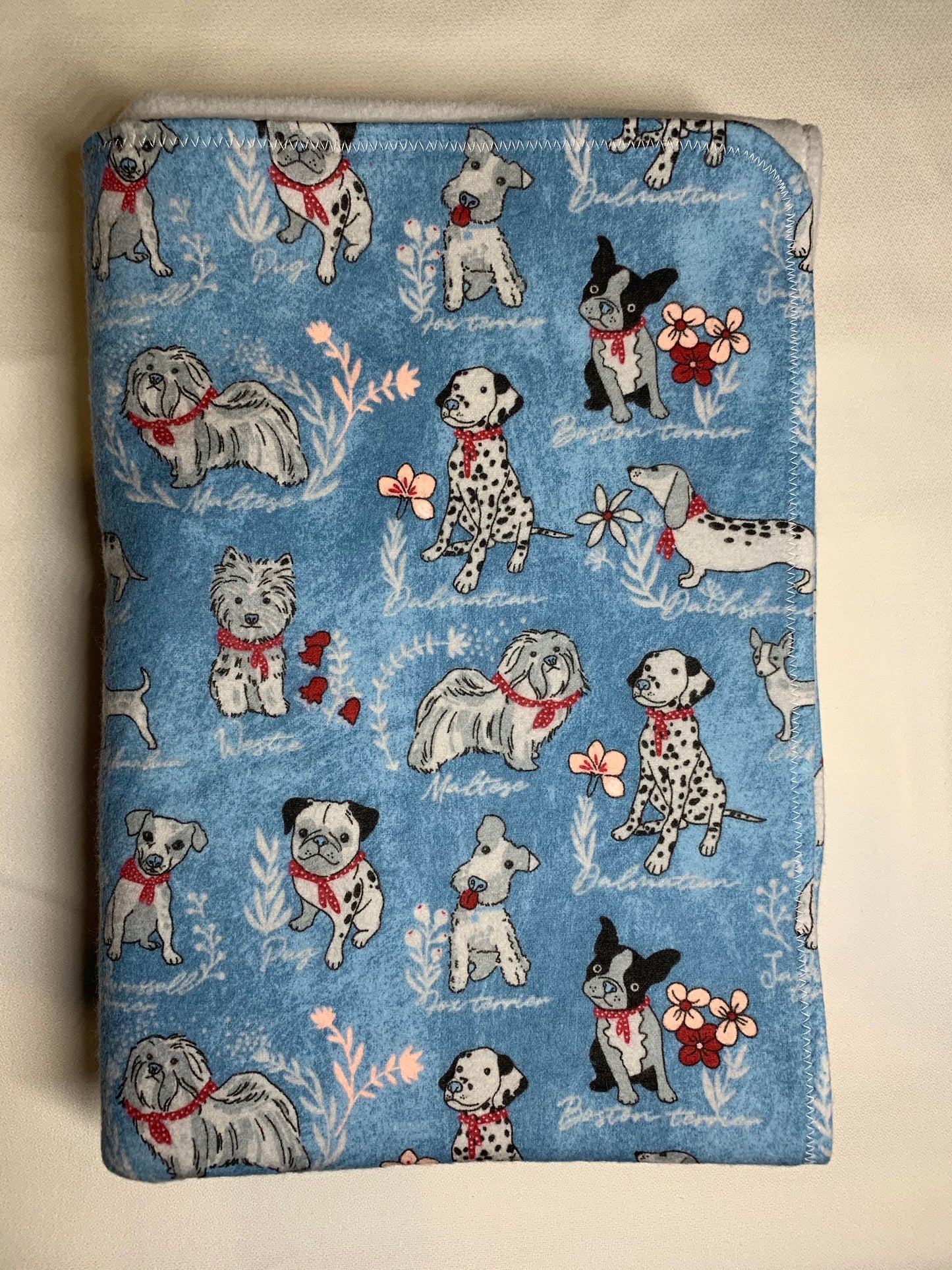 Fleece backed crib blanket