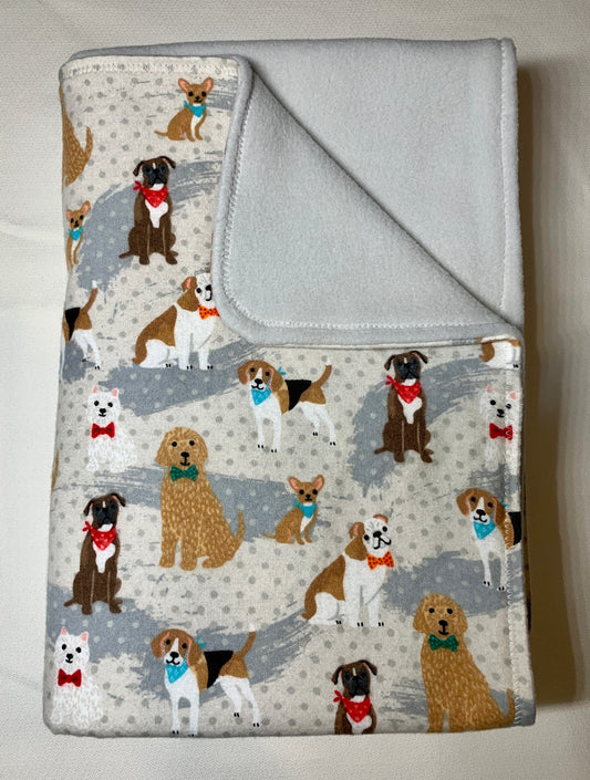 Fleece backed crib blanket