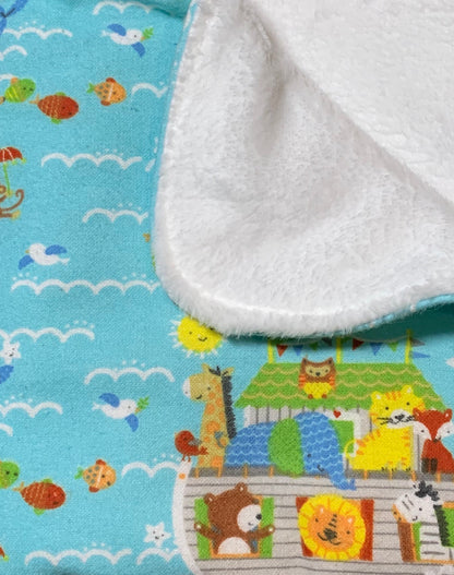 Plush Fleece backed crib blanket