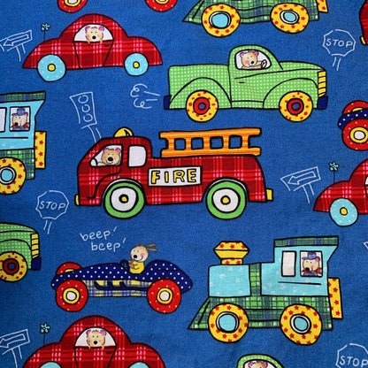 Vehicle’s Minky Crib Blanket with Satin