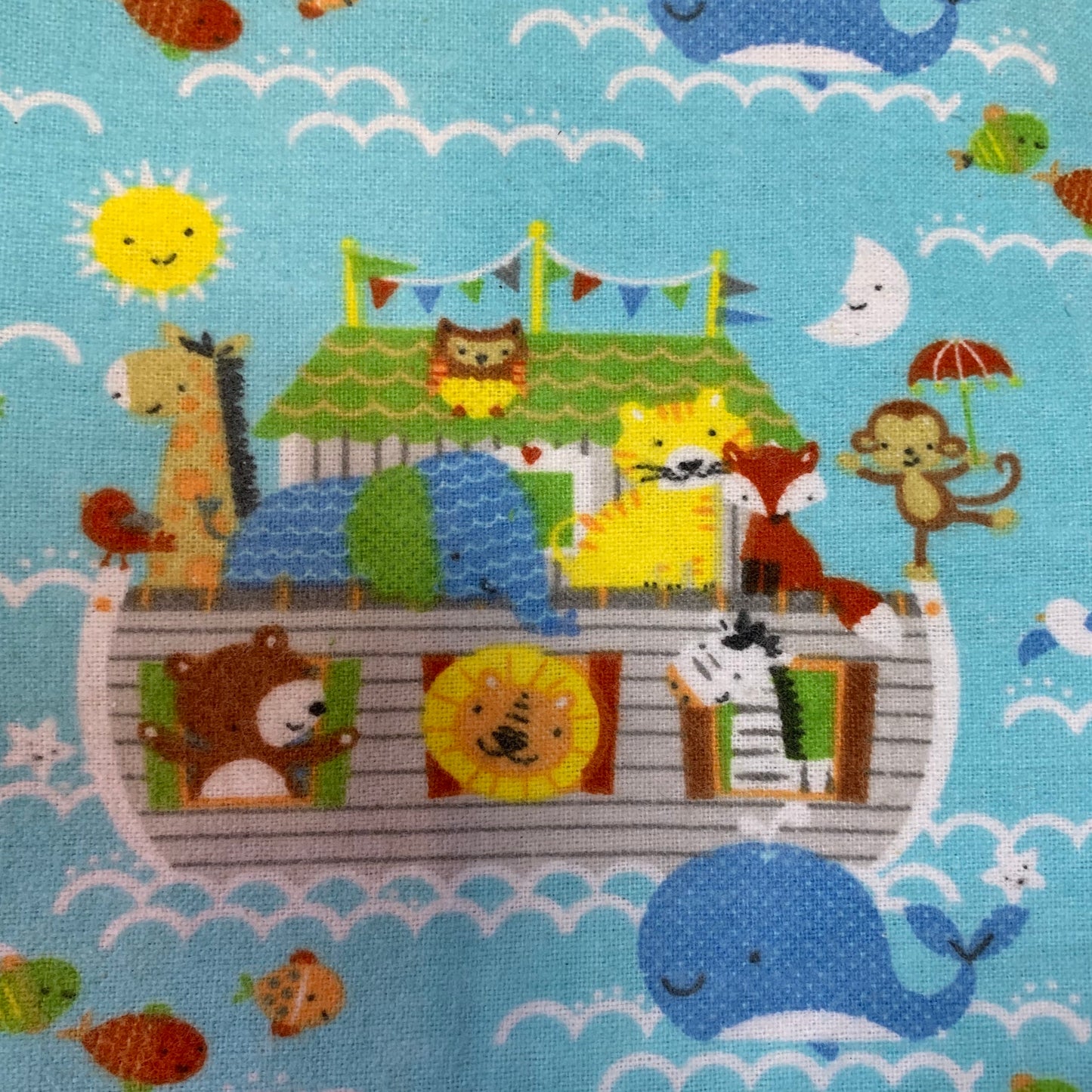 🐘🐅🦓Noah’s Ark Minky and Flannel Baby Blanket