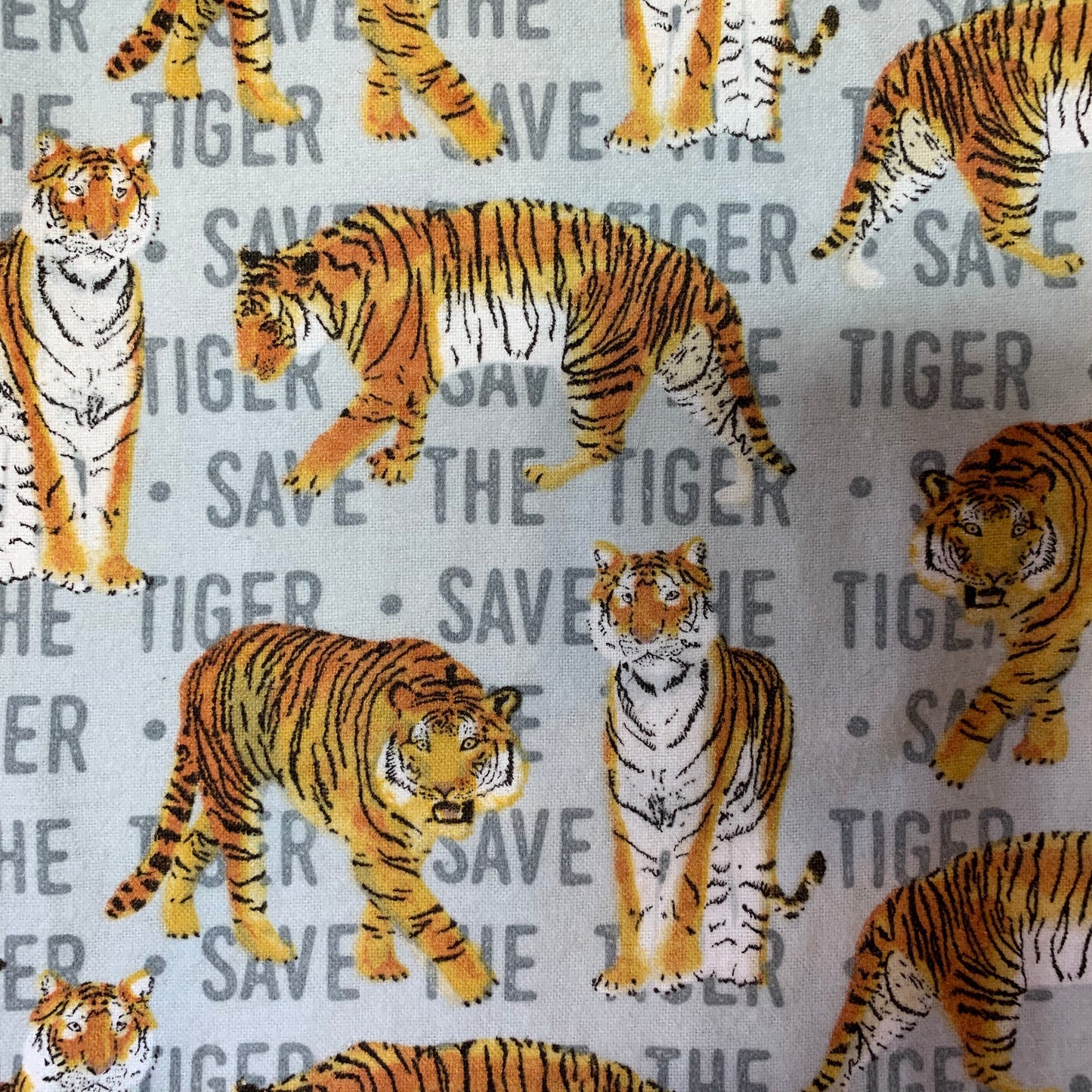 🐅Save the Tiger Minky and Flannel Baby Blanket