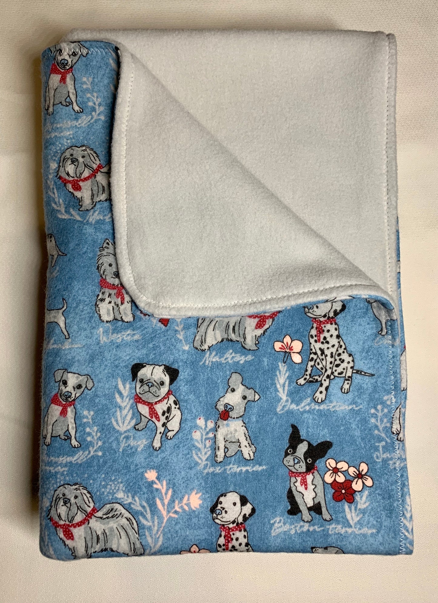 Fleece backed crib blanket